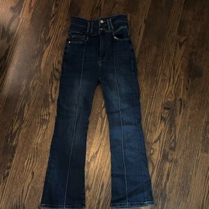 Frame Denim Dark Indigo Flare Jeans